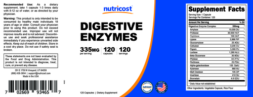 Digestive Enzymes 효소 335mg 캡슐