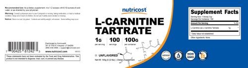 L-카르니틴 타르트레이트 100G