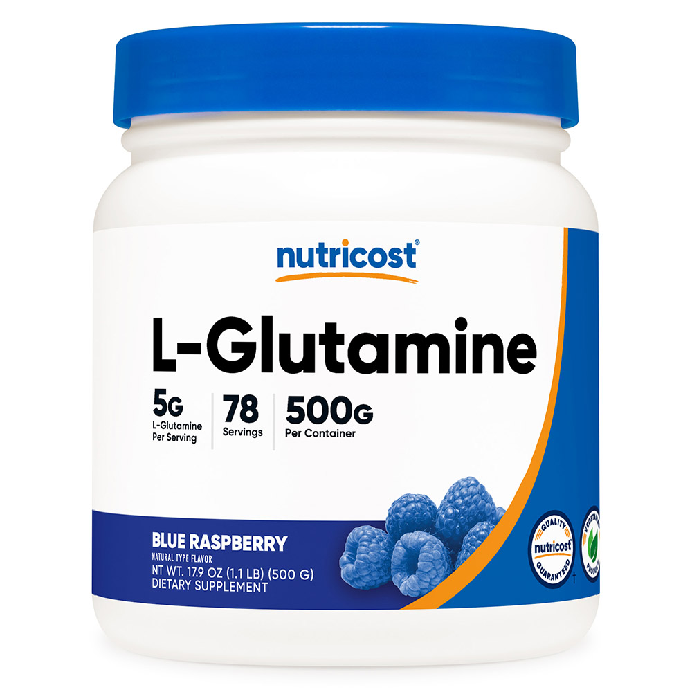 L-글루타민 파우더 500g 블루 라즈베리맛, 1병